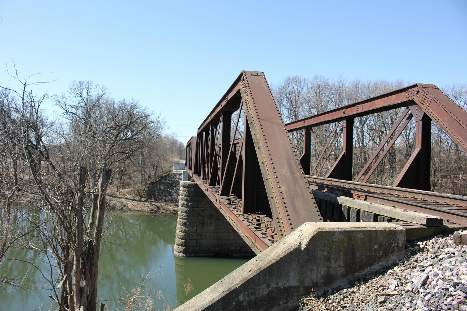 Looking south